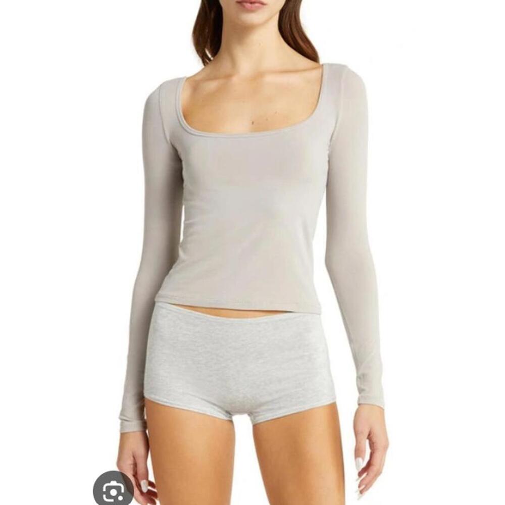 NWT SKIMS Scoop Neck Crop Top - Sz. 3X